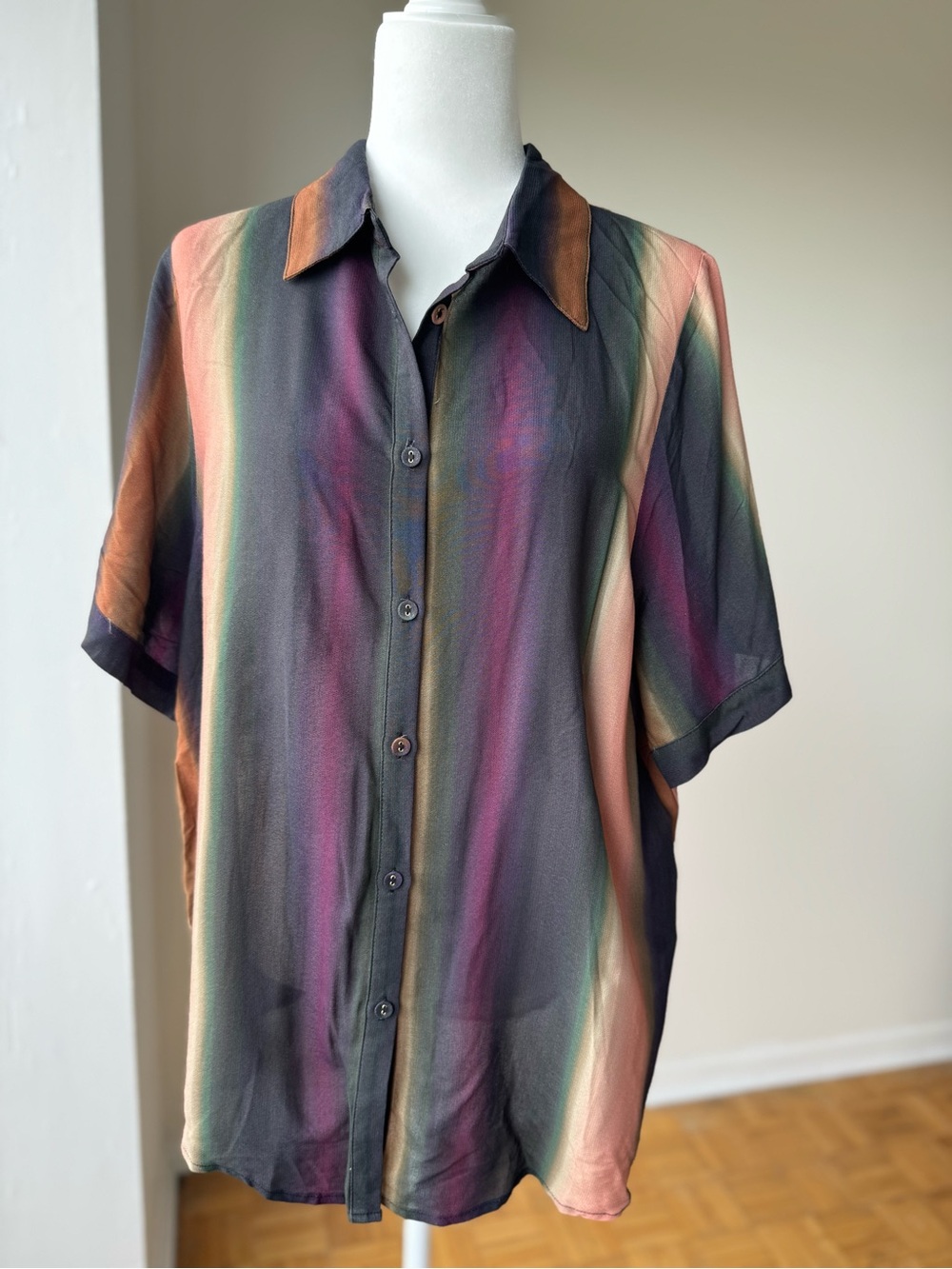DISSH LULU OMBRE VACATION SHIRT Size 6 - Picture 2 of 10
